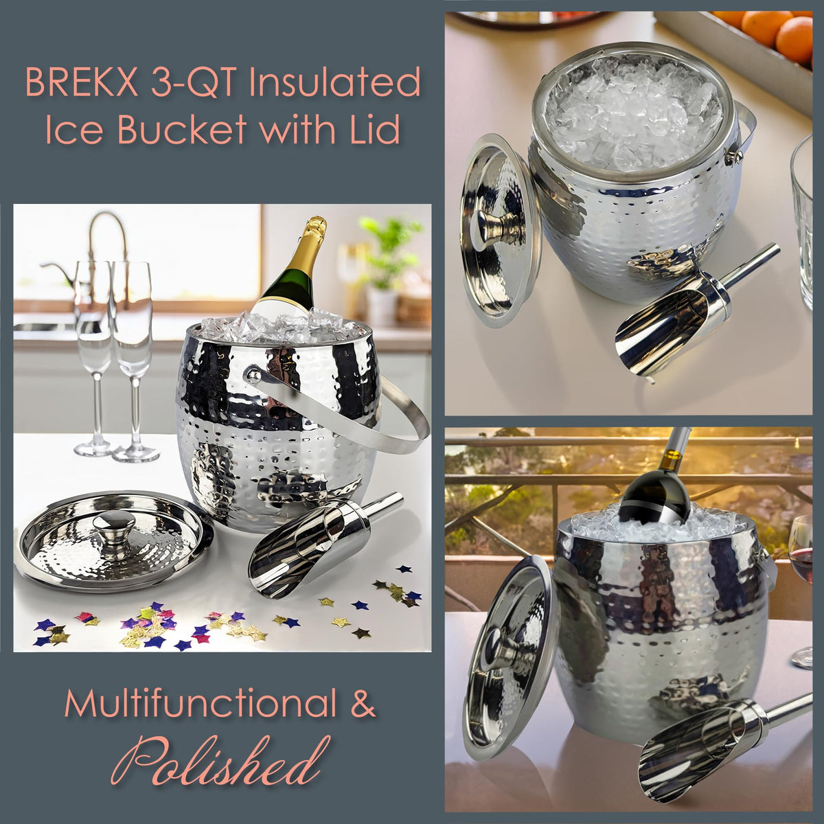 BREKX heavy-duty 0.7mm stainless steel construction for durability