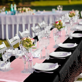 Breling multi-pack party set simplifies decorating for weddings and milestone events.