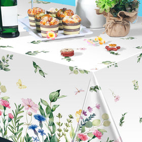 Breling outdoor wildflower table cover for al fresco dining