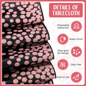 Breling PEVA waterproof tablecloth protects from spills during celebrations.