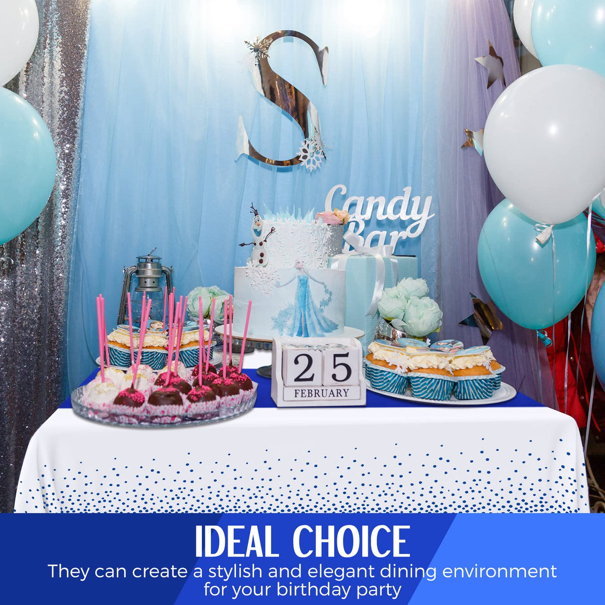 Breling wedding-ready decor provides large coverage with simple disposal.