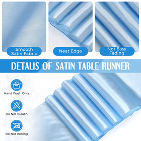Breling satin runner detail emphasizes soft texture and refined finish.