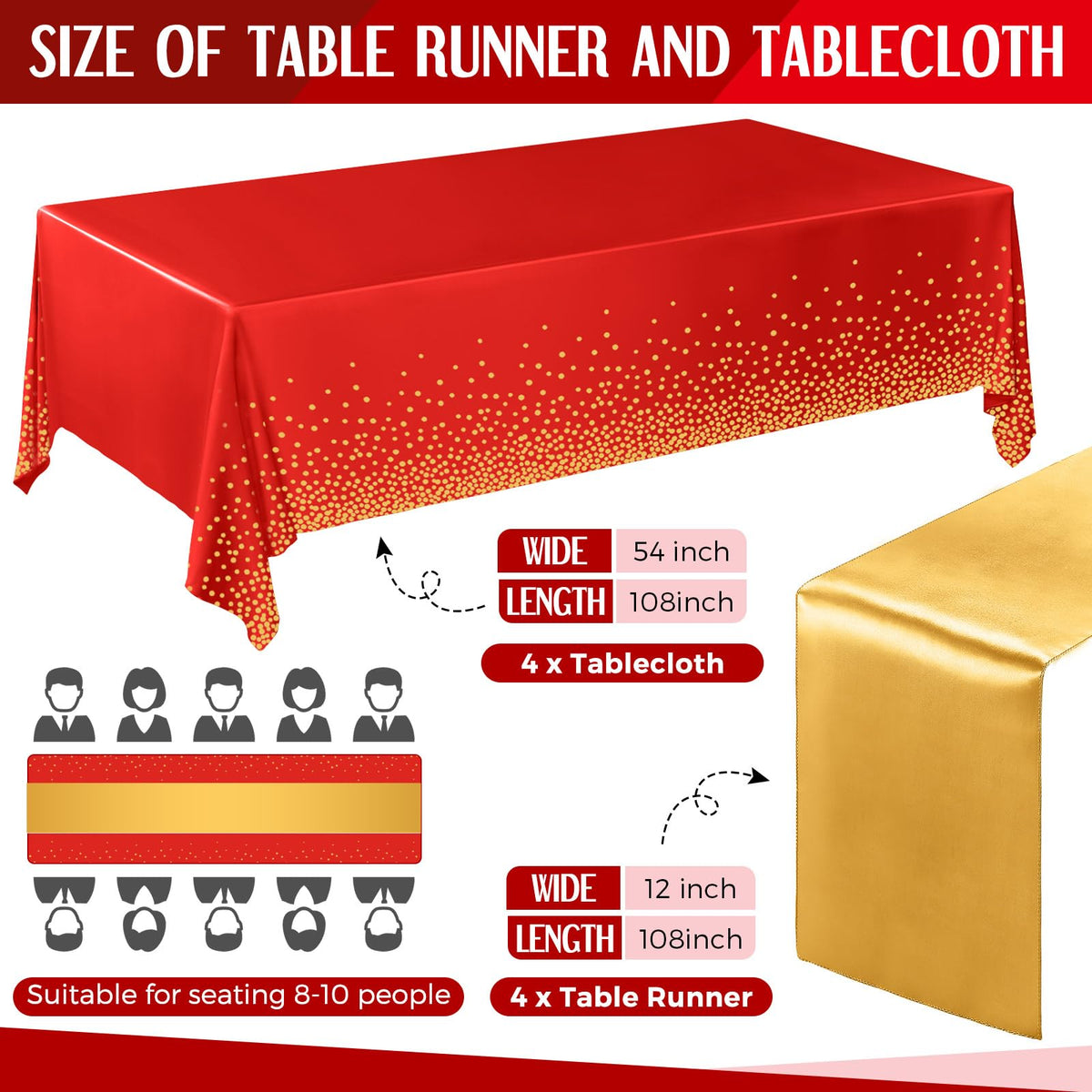 Breling satin table runner close-up showing soft texture for upscale events.