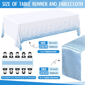 Breling satin table runner 12x108 adds smooth elegance to celebrations.
