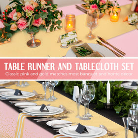 Breling 12x108 inch satin runners can be cut or arranged creatively.