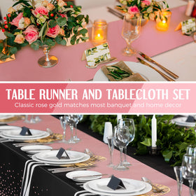 Breling satin table runner offers a soft, premium finish for upscale gatherings.