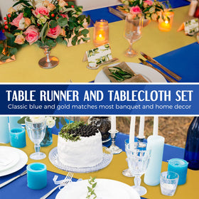 Breling waterproof PEVA tablecloth protects surfaces during meals.