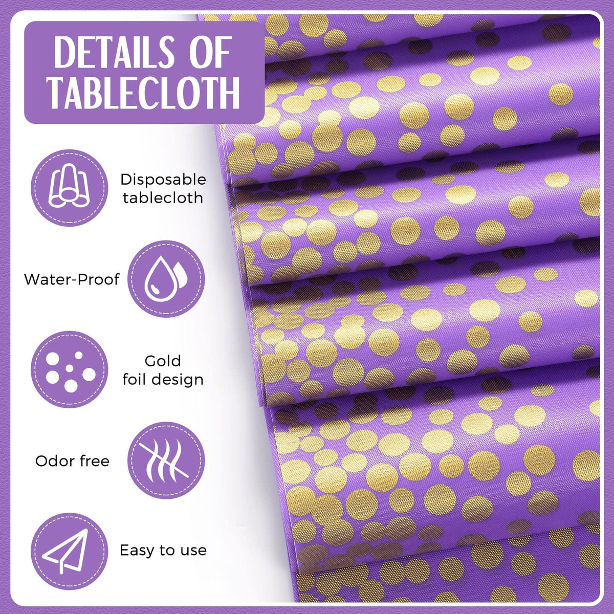 Breling wedding decor table setup featuring tablecloth and runner