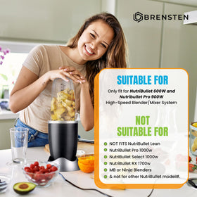 BRENSTEN dishwasher-safe cups simplify cleaning after smoothies and juices.