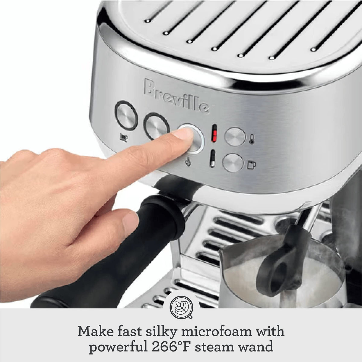 Breville Bambino Plus auto purge feature ensures consistent temperatures