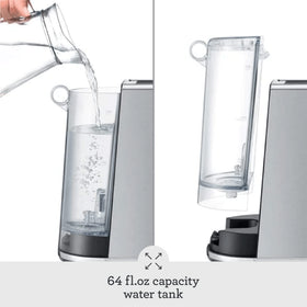 Breville Bambino Plus automatic milk texturing creates silky microfoam for latte art