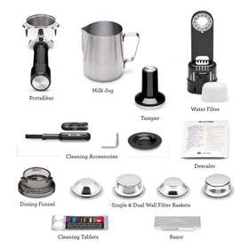 Breville included accessories simplify setup and ongoing maintenance
