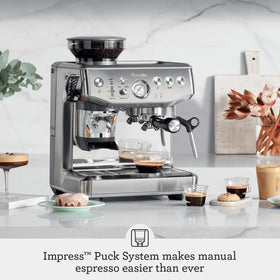 Breville Impress intelligent dosing shown for precise shot consistency