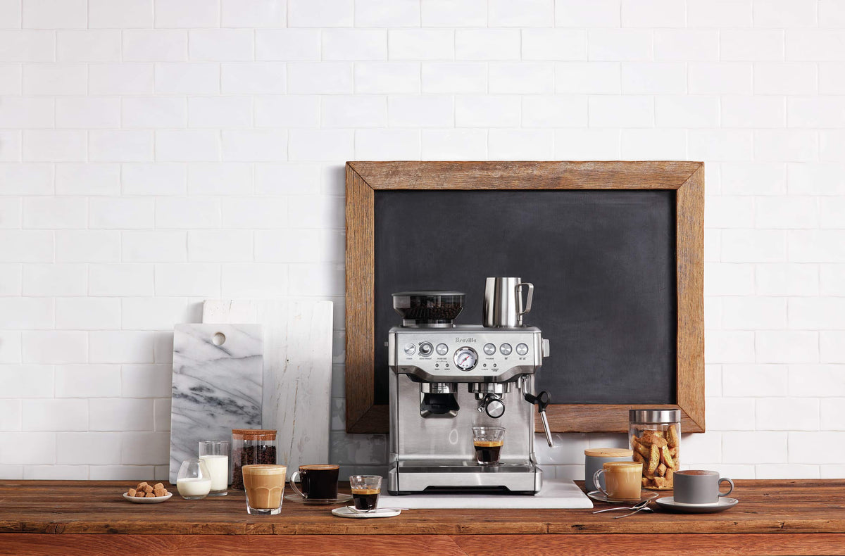 Breville Barista Express single and dual-wall baskets help versatility