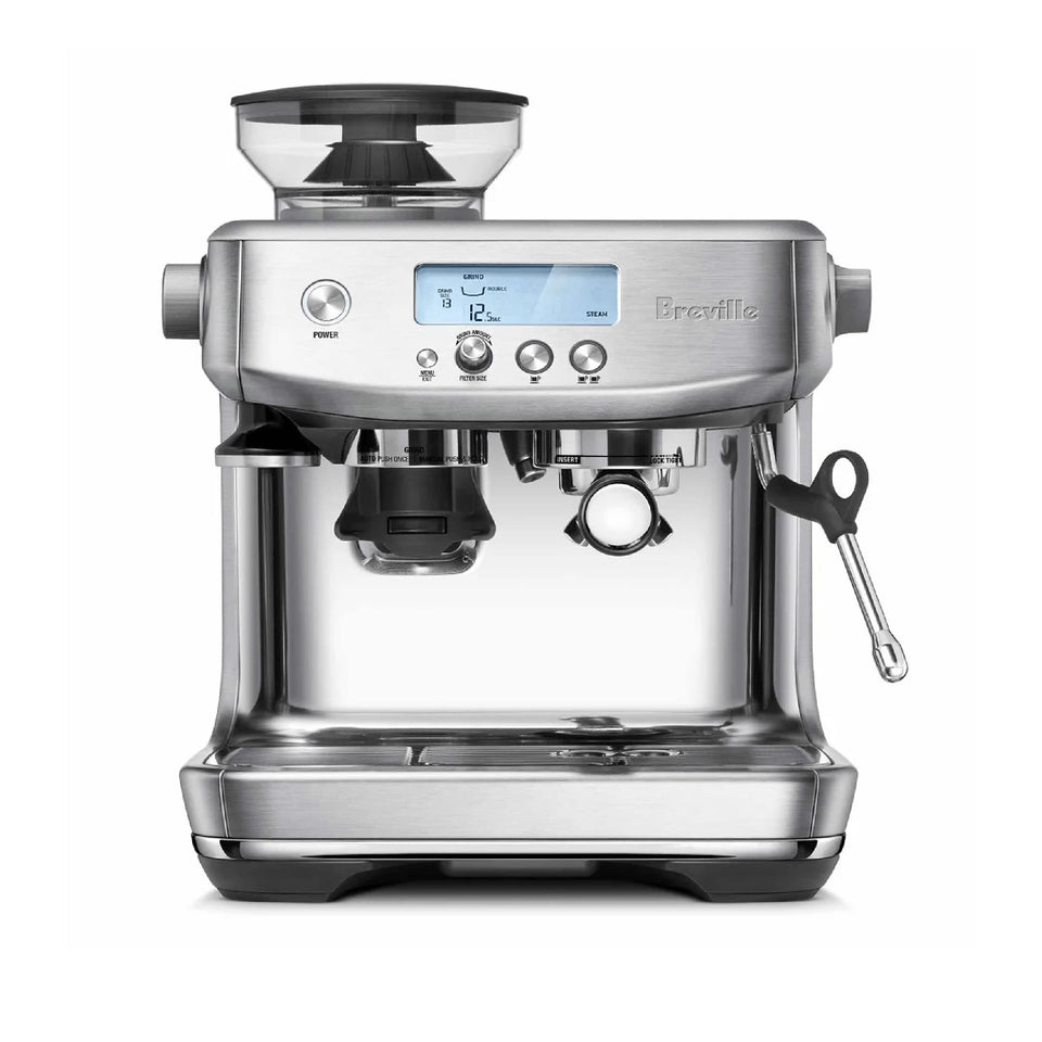 Breville Barista Pro BES878BSS front view for cafe quality home espresso