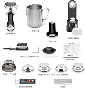 Breville Barista Pro 1/2 lb hopper and 67 oz water tank