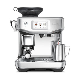 Breville Barista Touch Impress espresso shot showing rich crema and precise extraction.