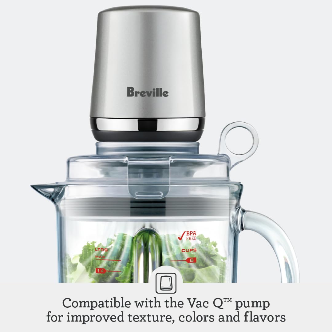 Breville BBL620DBL stainless blades and high torque motor deliver efficient, quiet blending