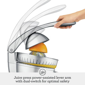 Breville BCP600SIL drip stop spout prevents countertop mess.