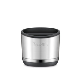 Breville BEA501BSS knock box with 10 puck capacity for quick disposal