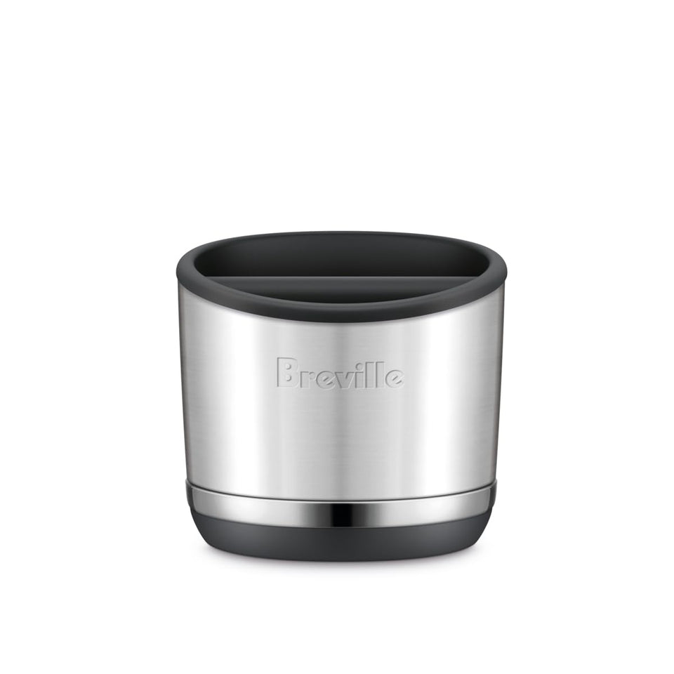 Breville BEA501BSS knock box with 10 puck capacity for quick disposal