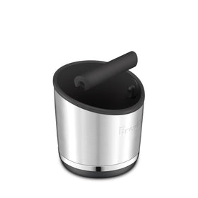 Breville BEA502BSS knock box compact design saves counter space and fits on a drip tray.