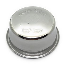 Breville BES860XL/11.41 two-cup dual-wall filter basket for compatible espresso machines.
