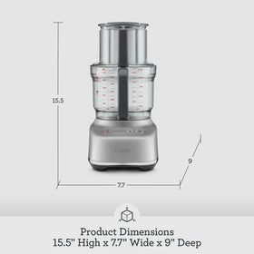 Breville BFP610 included accessories: shreds, slicer, dough blade for versatile prep