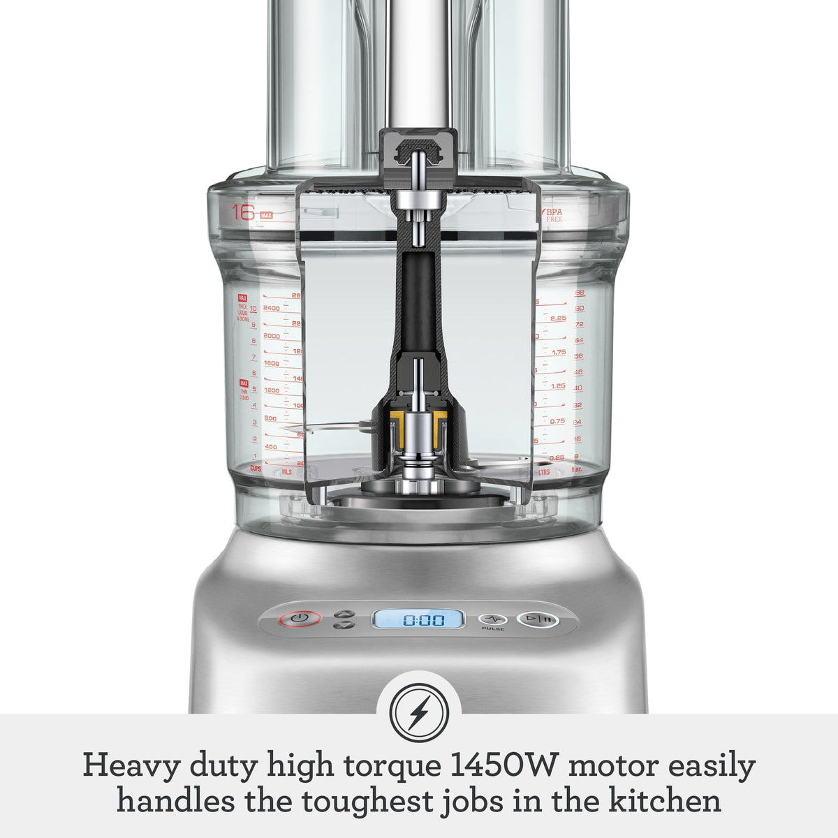 Breville BFP810 24-settings slicer disk for precise cuts.