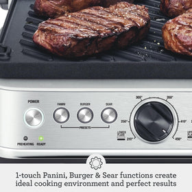 Breville BGR700BSS reversible ceramic plates for browning and easy cleanup