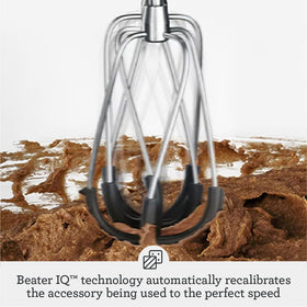 Breville BHM800BTR Attachments include dough hooks and balloon whisks