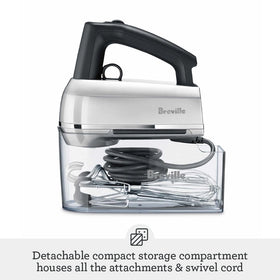 Breville BHM800BTR Compact storage keeps attachments and cord tidy