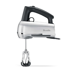 Breville BHM800SIL handheld mixer attachments for versatile batter and dough tasks.