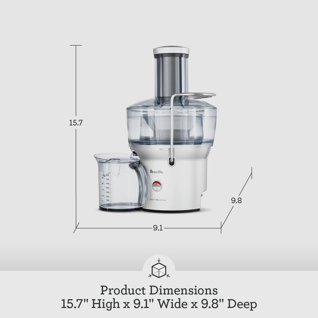 Breville BJE200XL 25oz juice jug and pulp container for mess-free juicing