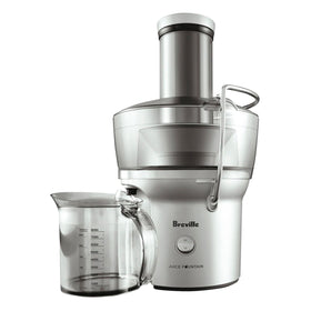 Breville BJE200XL juice fountain compact enabling whole-fruit juicing for quick prep