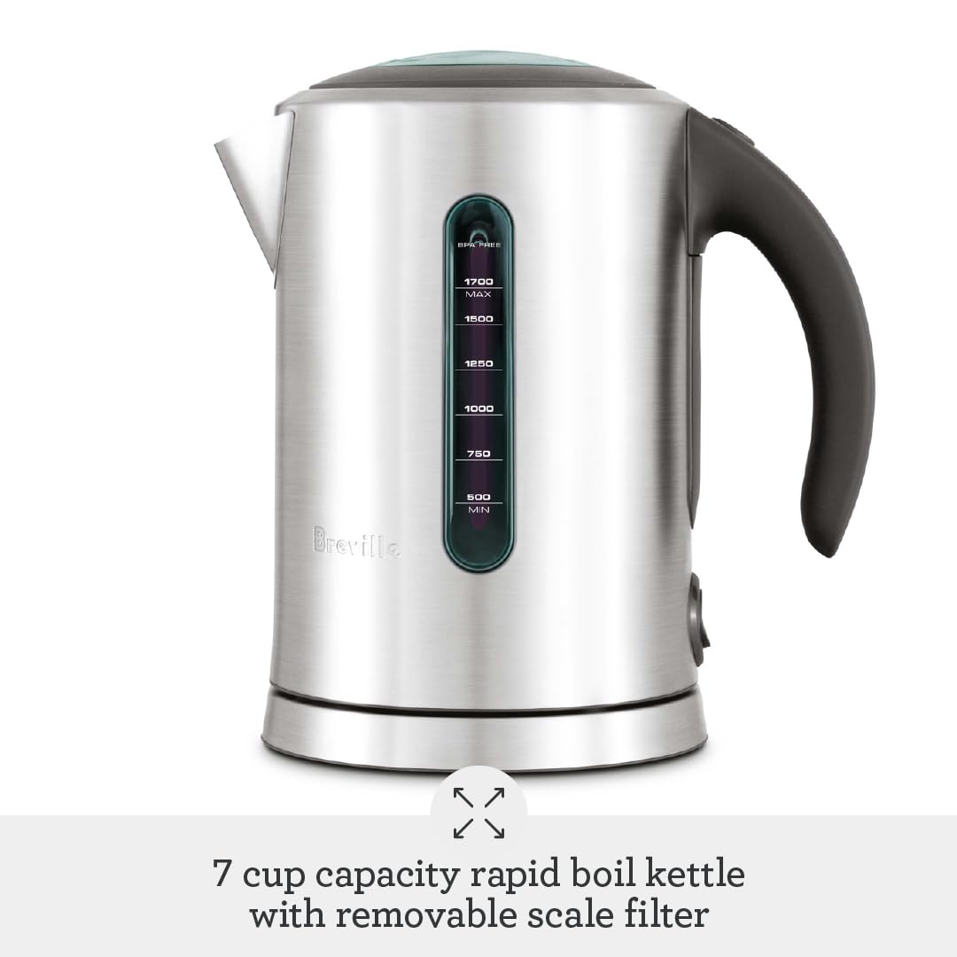 Breville BKE700BSS dual water windows show exact fill level