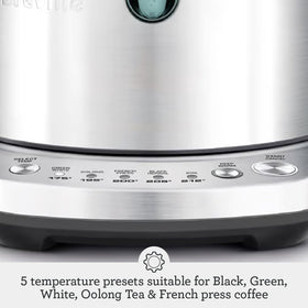 Breville BKE720BSS 57-ounce capacity kettle ready for multiple cups