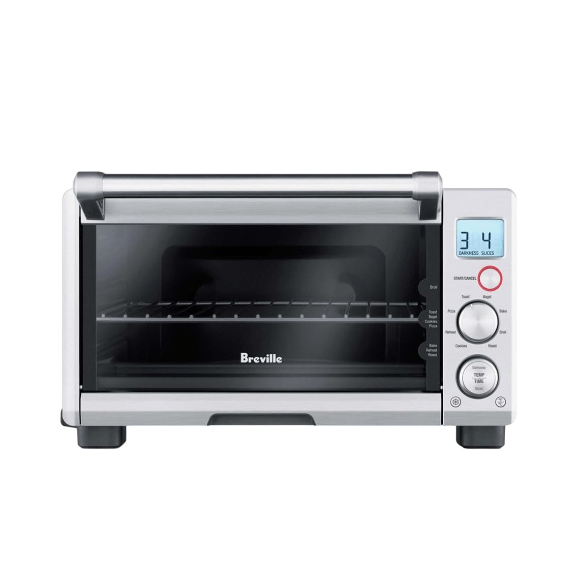 Breville BOV650XL front view highlights compact footprint for small kitchens.