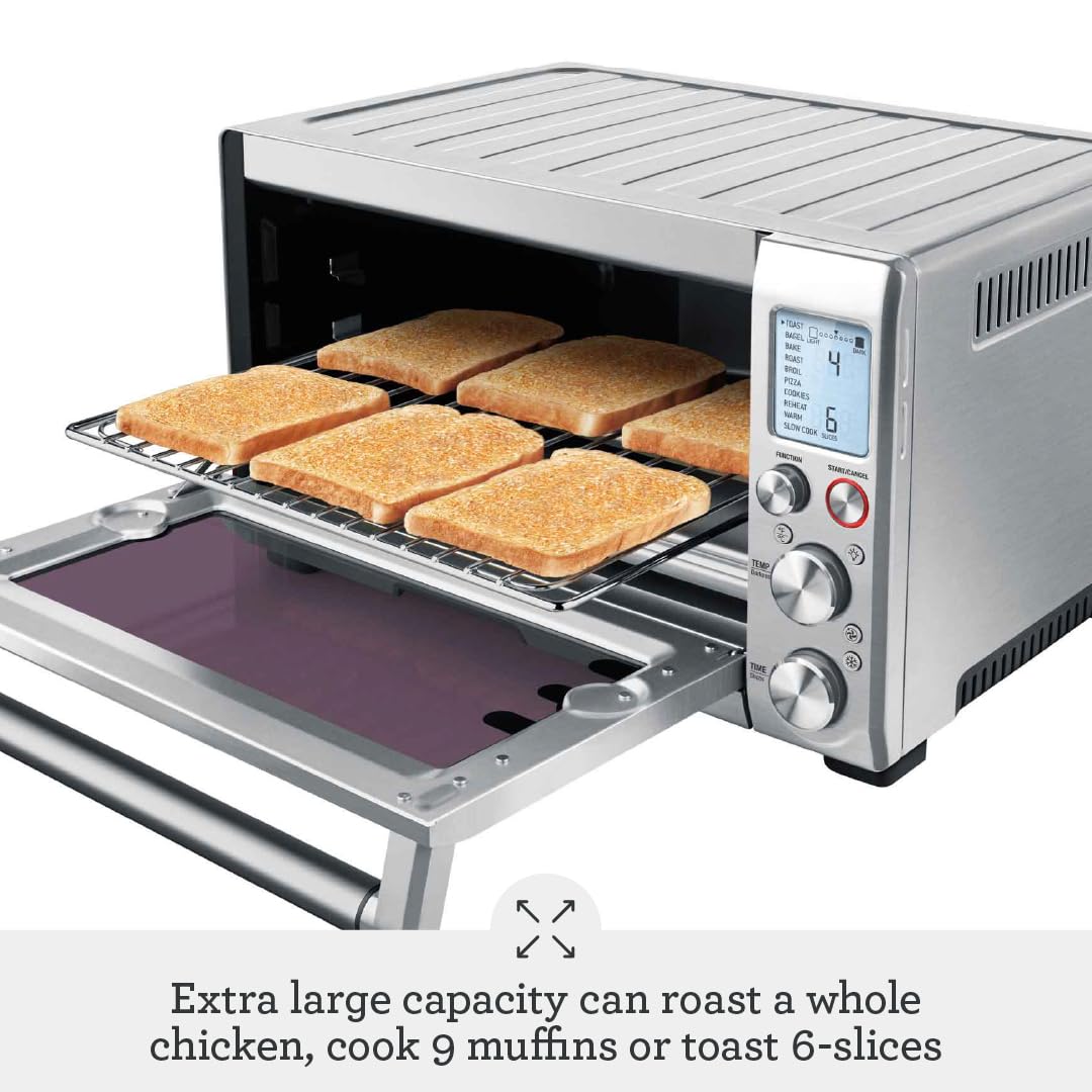 Breville Element IQ setup shows 5 quartz elements directing heat efficiently.