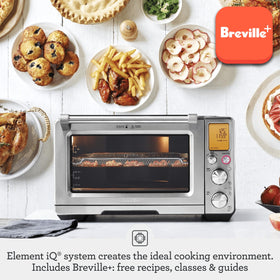 Breville BOV900BSS air fry function demo displaying crispy results at home.