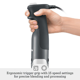Breville ergonomic trigger grip design supports natural operation