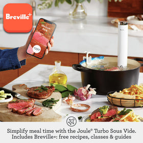Breville BSV600PSS side profile showing compact footprint and premium finish.