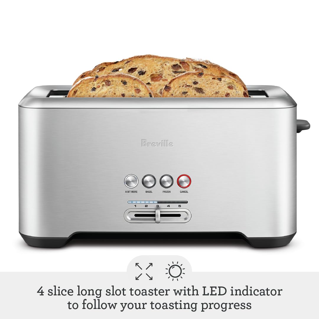 Breville Bit More Toaster LED progress indicator for easy cycle status