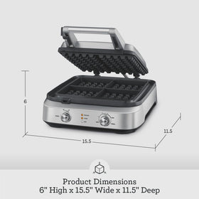 Breville BWM604BSS thermal pro even heat delivers evenly cooked waffles