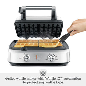 Breville BWM604BSS four-slice capacity highlights preparation for whole-family breakfasts