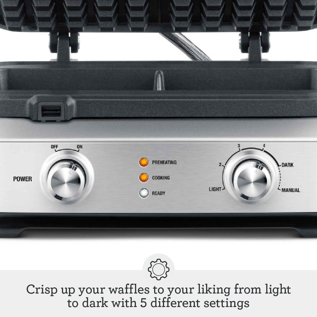 Breville BWM604BSS ready light indicates when batter is ready to pour