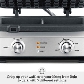 Breville BWM604BSS ready light indicates when batter is ready to pour