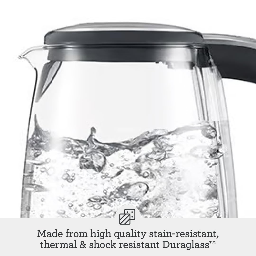 Breville Crystal Clear Kettle BKE595XL German Schott glass for clarity and durability