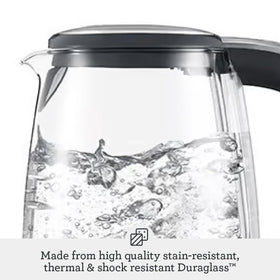 Breville Crystal Clear Kettle BKE595XL German Schott glass for clarity and durability