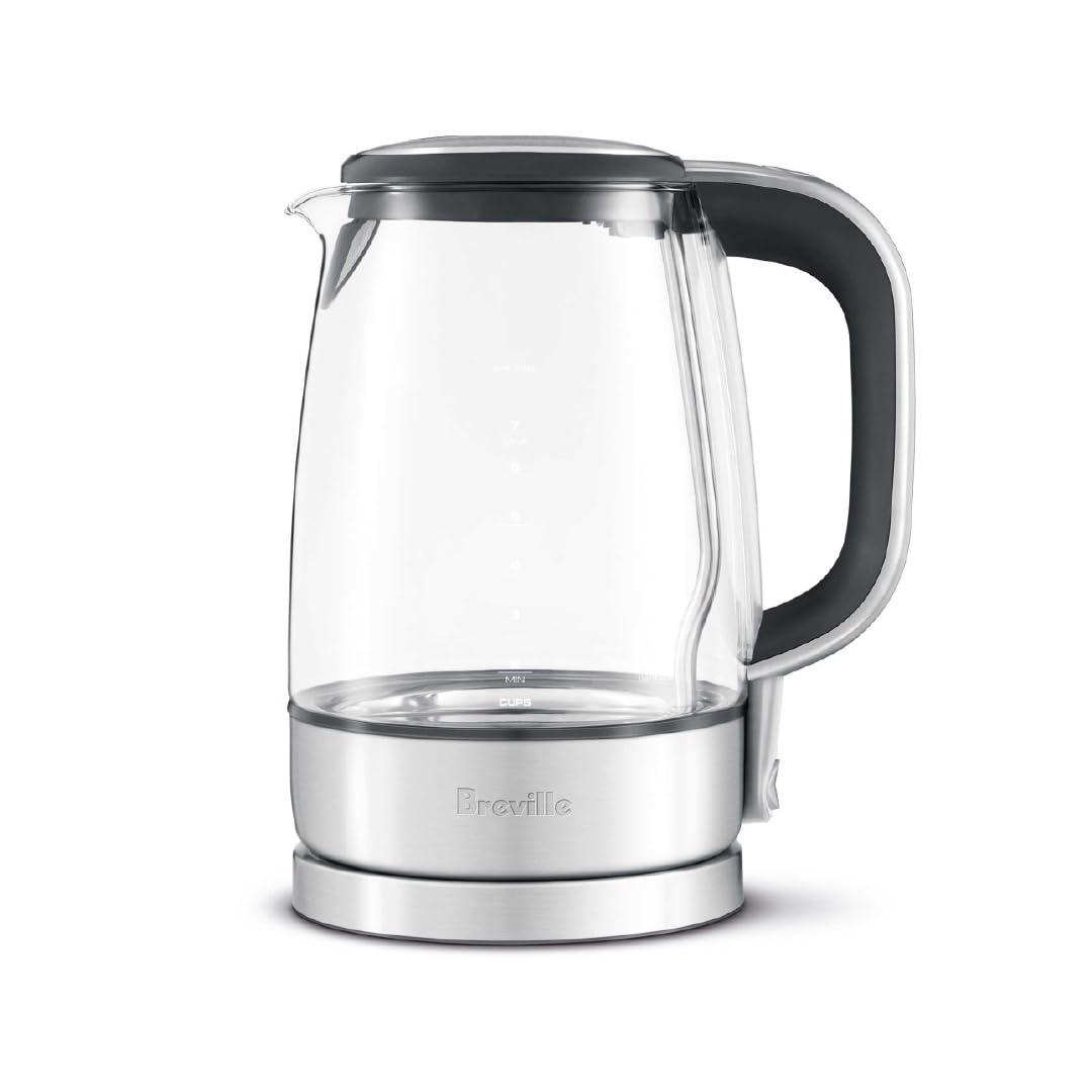Breville Crystal Clear Kettle BKE595XL overview highlighting glass design for modern kitchens